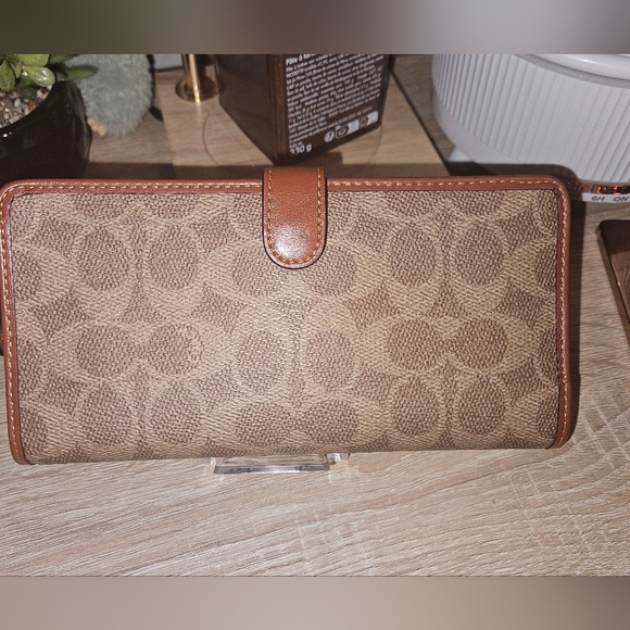 Coach Handbags - Coach Signature Tan Leather  Wallet